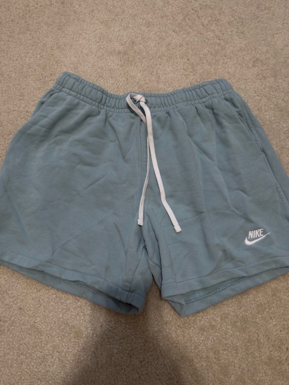 NIKE MENS SHORTS 5 INCH - FRENCH TERRY FLEECE - MENS LARGE